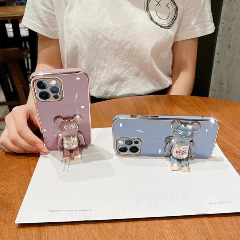 Sophron⢠Case: Glam Bear Holder With Ring - Sophron Studios