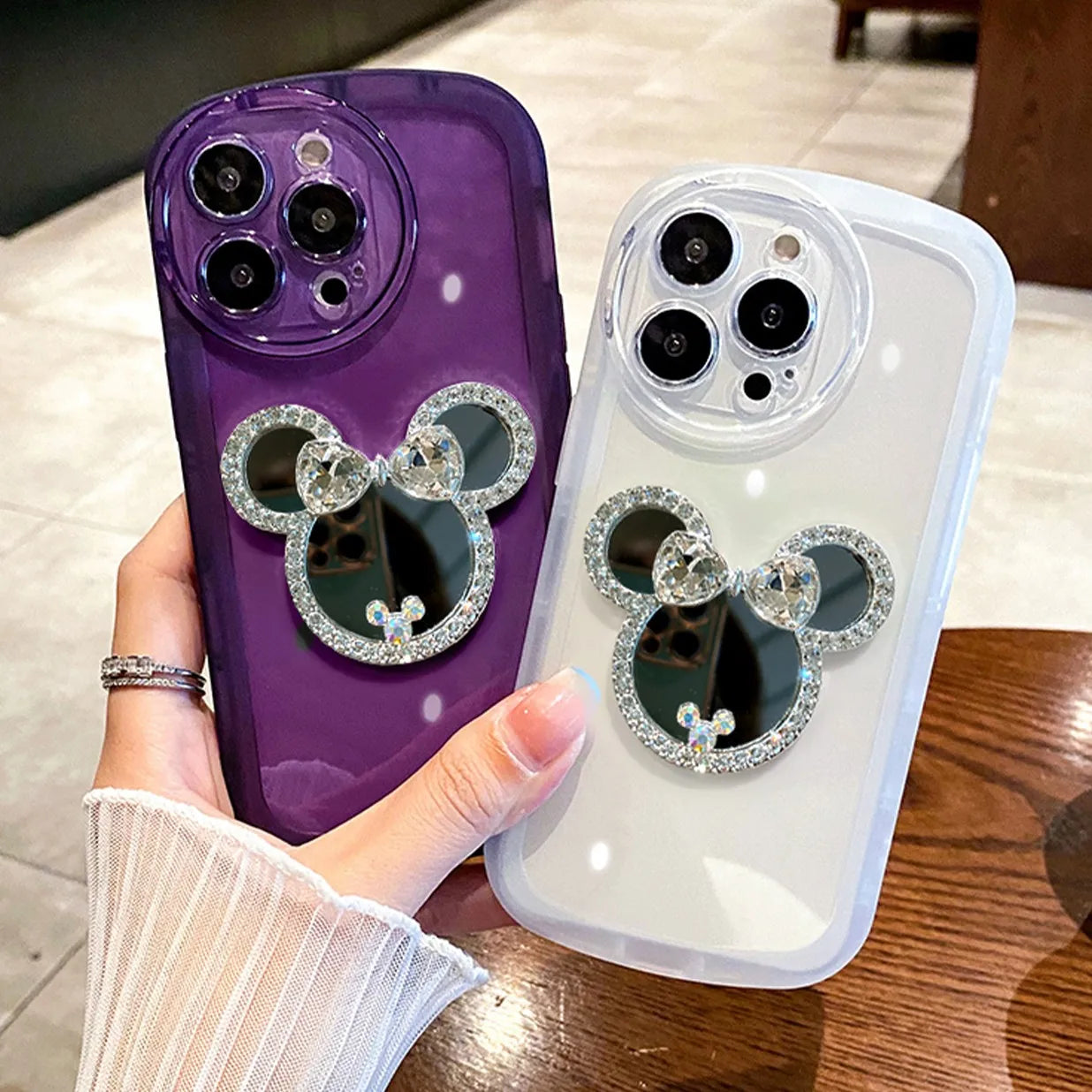Sophron⢠Case: Diamond Mickey + Makeup Mirror - Sophron Studios