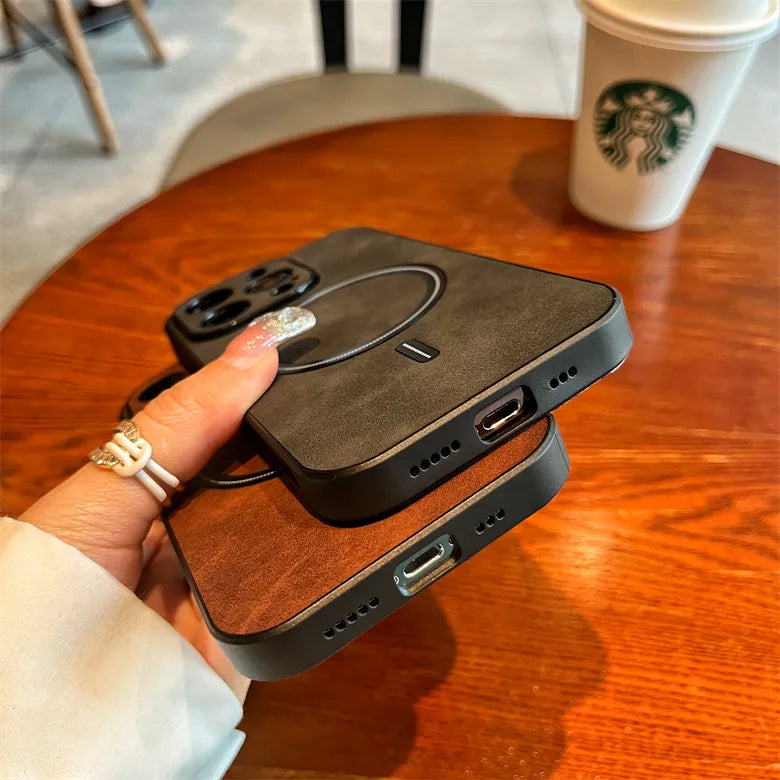 Sophron⢠Case: Matte Leather with Magsafe - Sophron Studios