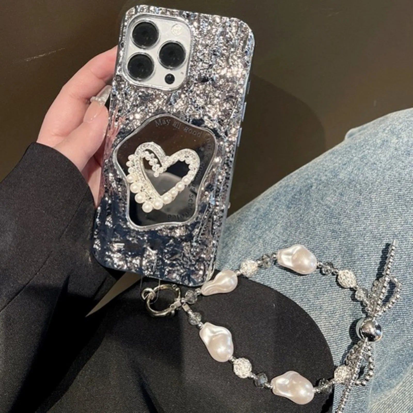 Sophron™ Case: Pearl Mirror + Bling Diamond - Sophron Studios