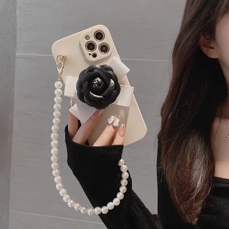 Sophron™ Case: Rose With Pearls - Sophron Studios
