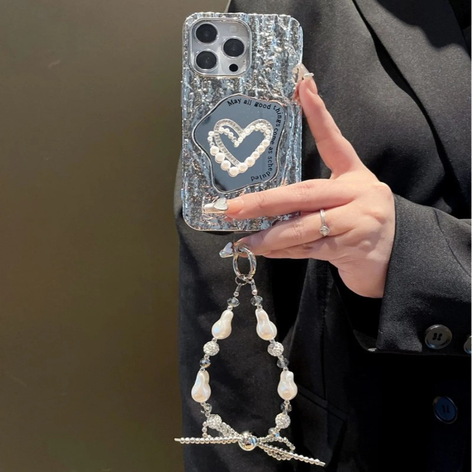 Sophron™ Case: Pearl Mirror + Bling Diamond - Sophron Studios
