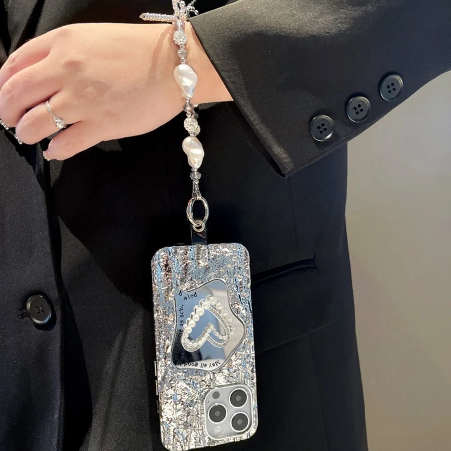 Sophron™ Case: Pearl Mirror + Bling Diamond - Sophron Studios