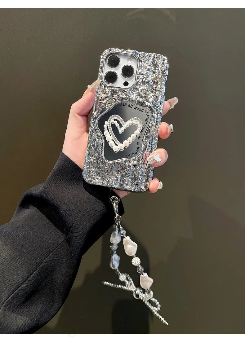 Sophron™ Case: Pearl Mirror + Bling Diamond - Sophron Studios