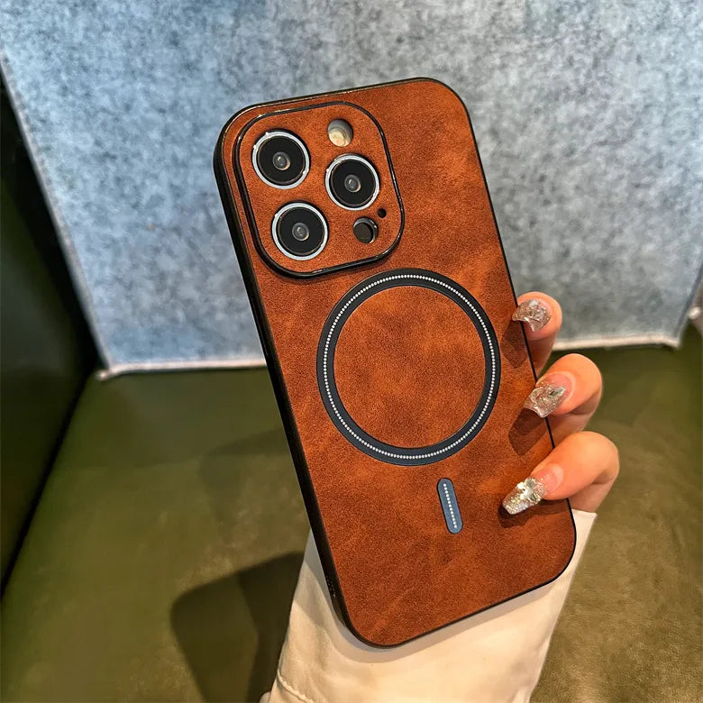 Sophron⢠Case: Matte Leather with Magsafe - Sophron Studios