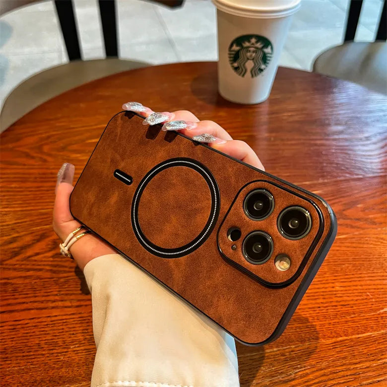 Sophron⢠Case: Matte Leather with Magsafe - Sophron Studios