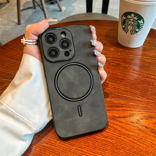 Sophron⢠Case: Matte Leather with Magsafe - Sophron Studios