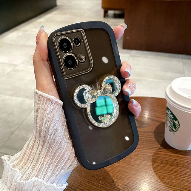 Sophron⢠Case: Diamond Mickey + Makeup Mirror - Sophron Studios