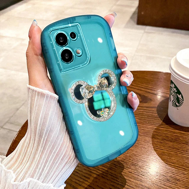 Sophron⢠Case: Diamond Mickey + Makeup Mirror - Sophron Studios