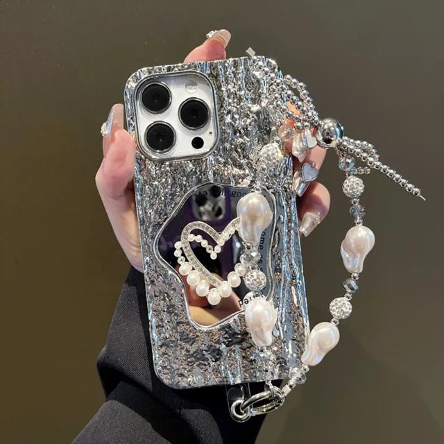 Sophron™ Case: Pearl Mirror + Bling Diamond - Sophron Studios