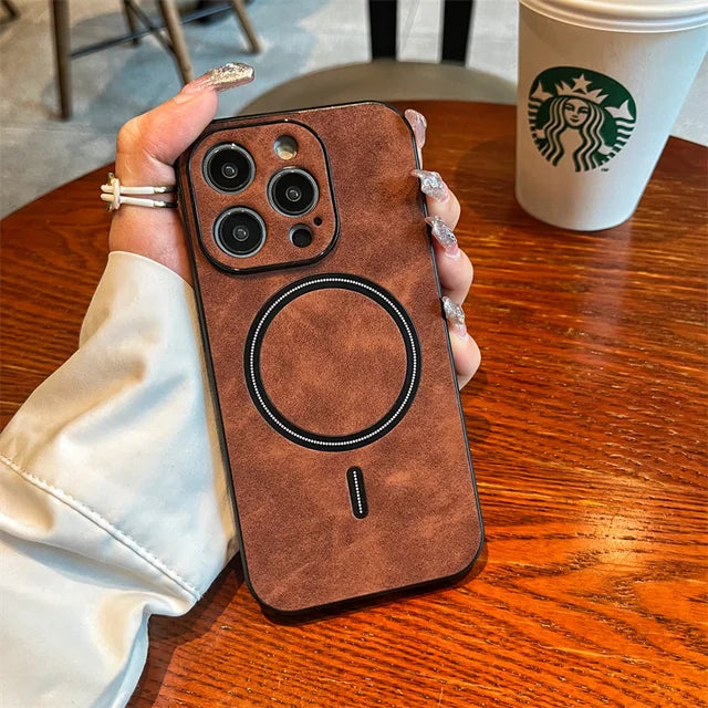 Sophron⢠Case: Matte Leather with Magsafe - Sophron Studios