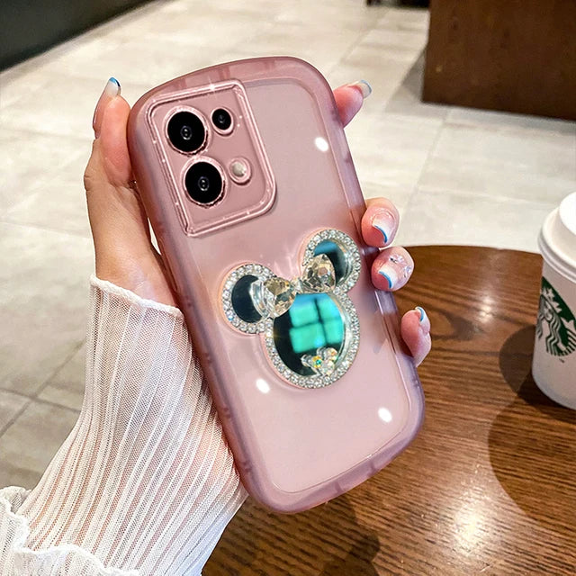 Sophron⢠Case: Diamond Mickey + Makeup Mirror - Sophron Studios