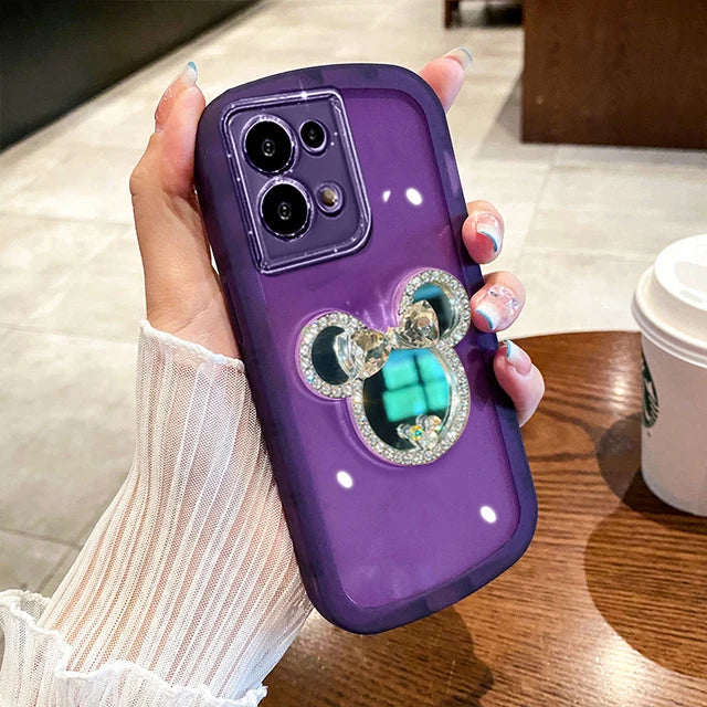 Sophron⢠Case: Diamond Mickey + Makeup Mirror - Sophron Studios