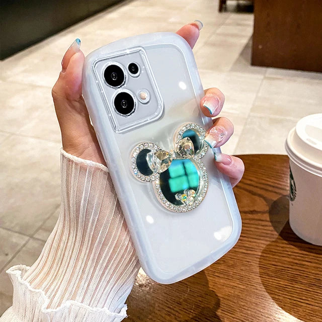 Sophron⢠Case: Diamond Mickey + Makeup Mirror - Sophron Studios
