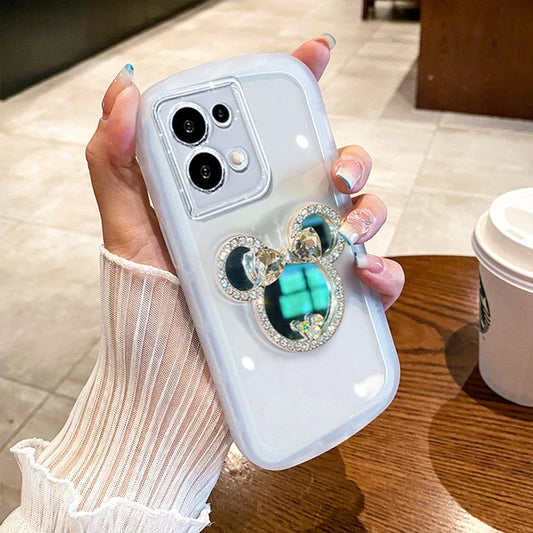 Sophron™ Case: Diamond Mickey + Makeup Mirror - Sophron Studios