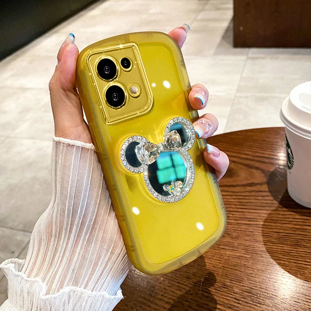 Sophron⢠Case: Diamond Mickey + Makeup Mirror - Sophron Studios